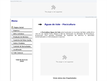 Tablet Screenshot of aguasdovale.com